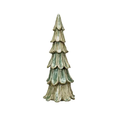 XS5337-Large Green Stoneware Tree