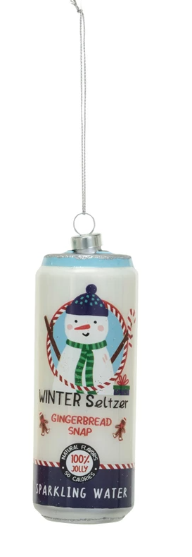 XS6877A-Gingerbread Snap Seltzer Oranment