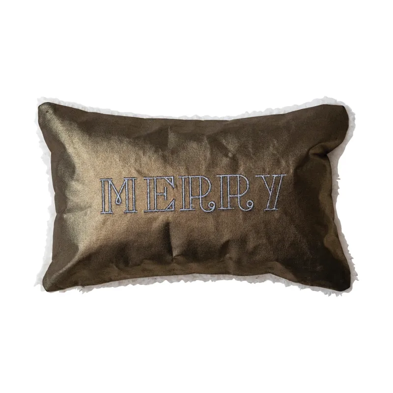 XS5713-Black/Metallic Merry Pillow