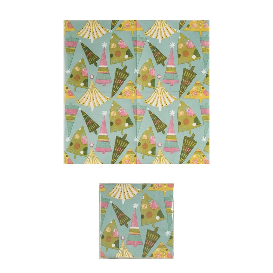 XS5864-Paper Napkins-Christmas Trees