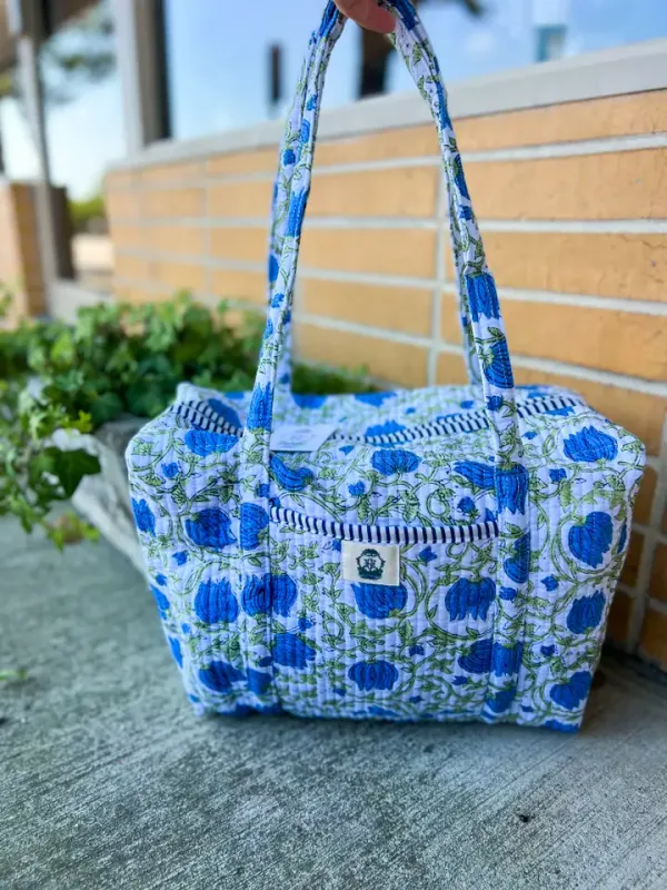 Blue Ivy Mini Quilted Duffel Bag