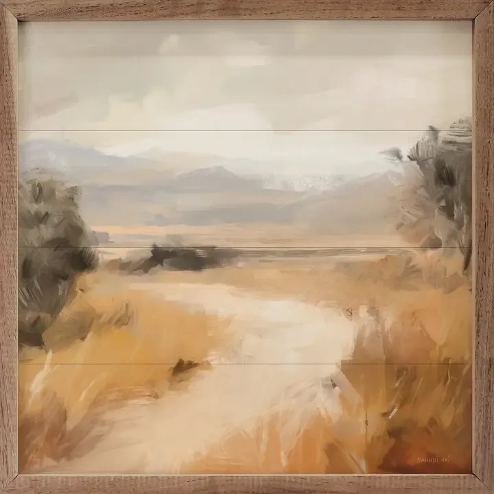 Landscape in Yellow Ochre 16x16