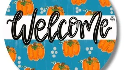 Pumpkin Patch Welcome Hanger