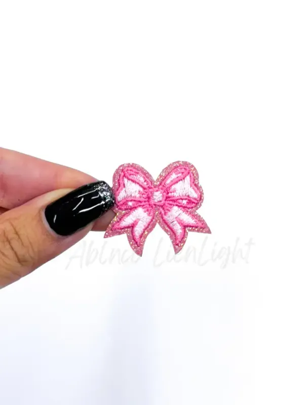 Hot Pink Danity Bow Patch