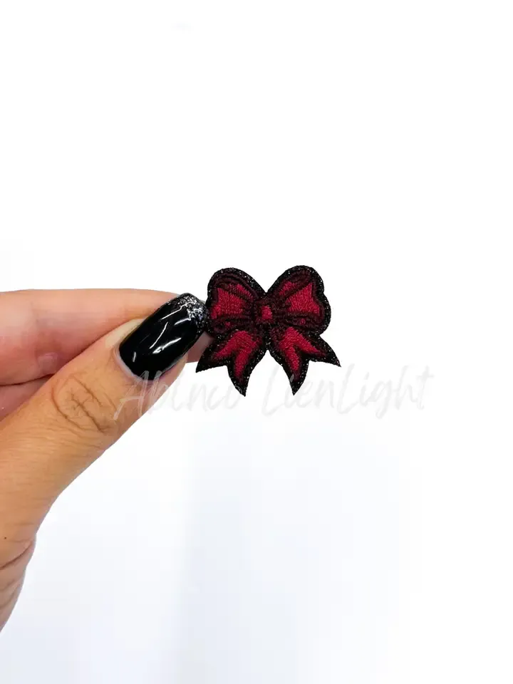 Maroon Danity Bow Patch