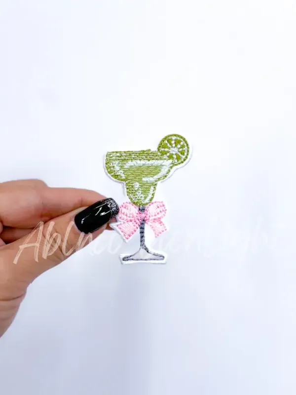 Margarita Glass Bow Patch