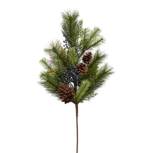 28&quot; Mixed Pine and Pinecone Spray