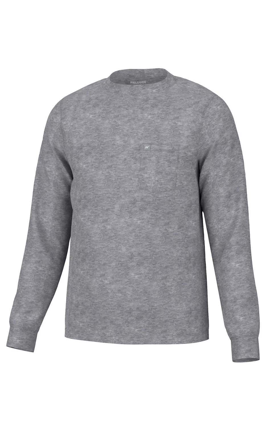 Fieldside Long Sleeve Crew-Asphalt