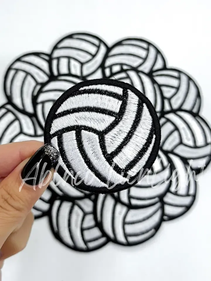 2&quot; Volleyball Glitter Patch