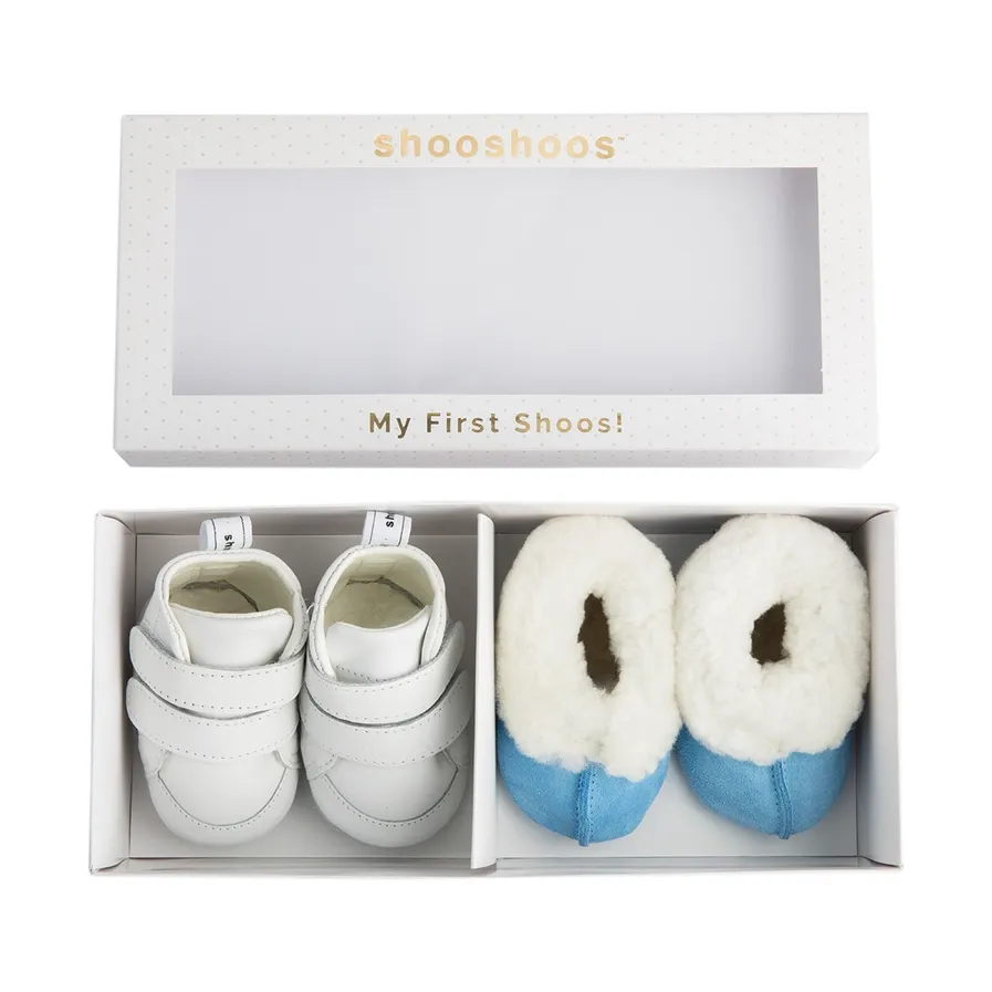 My First Shoes-White/Blue
