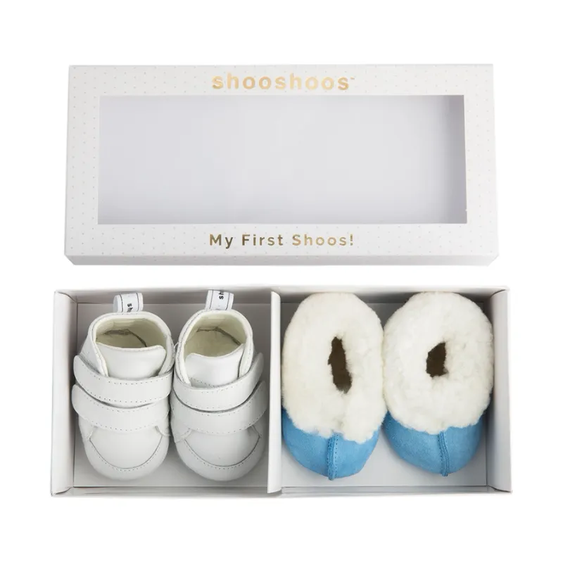 My First Shoes-White/Blue