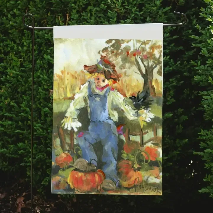 Rozie&#39;s Scarecrow Garden Flag
