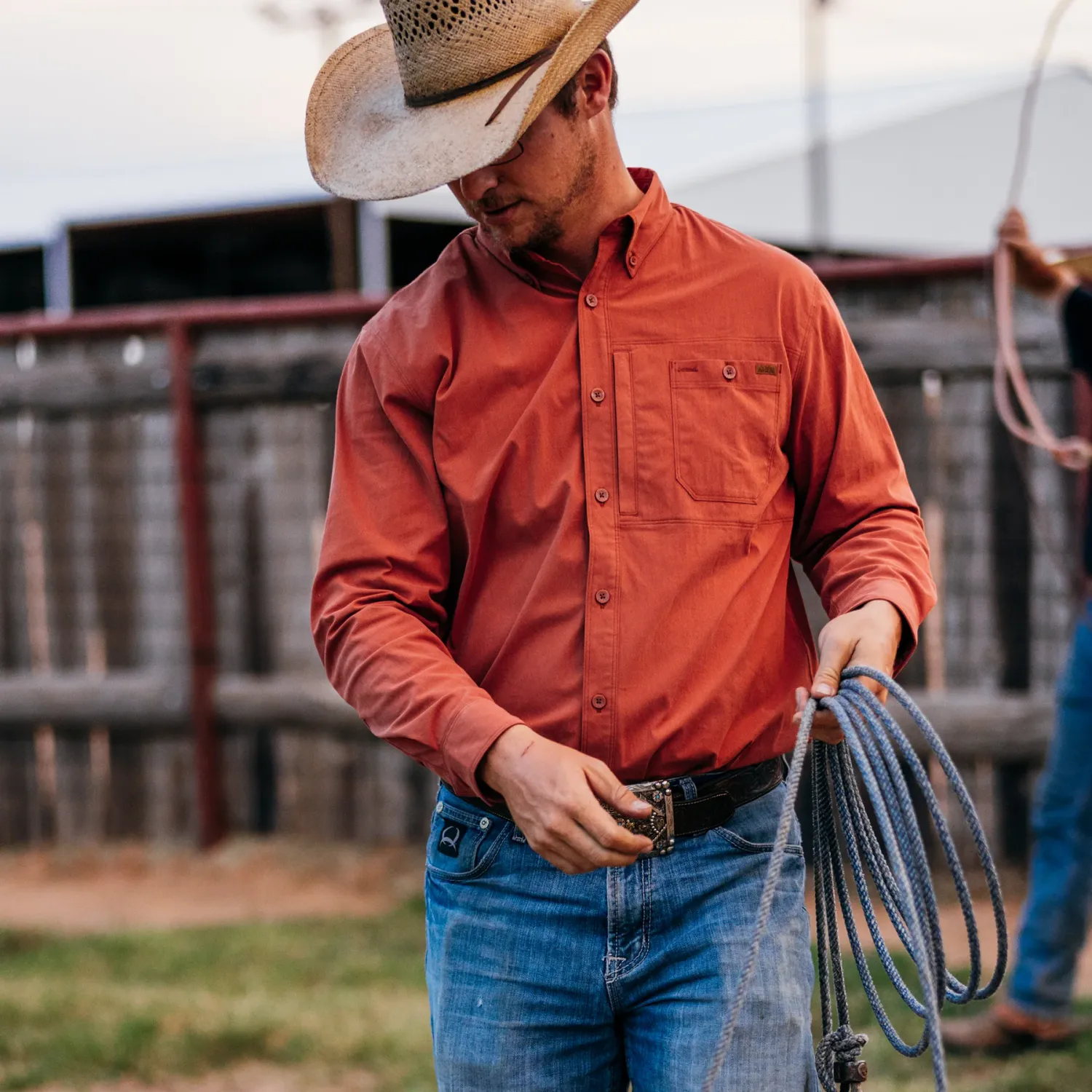 Harvester Button Down-Brick