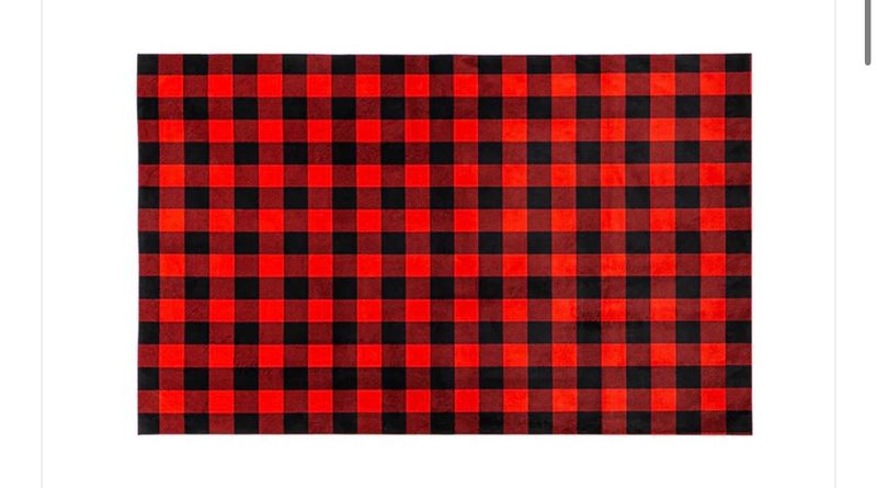 Red/Blk Buffalo Layering Mat
