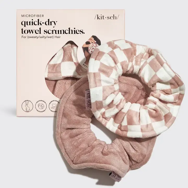 VG Microfiber Scrunchie 2pc-Terracotta
