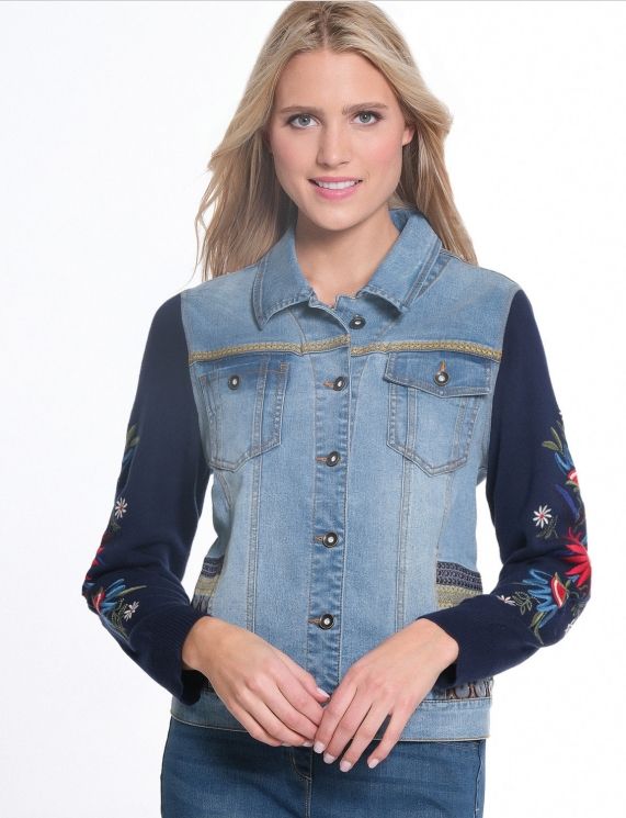 Mdindg Jean Jacket W Embroidery