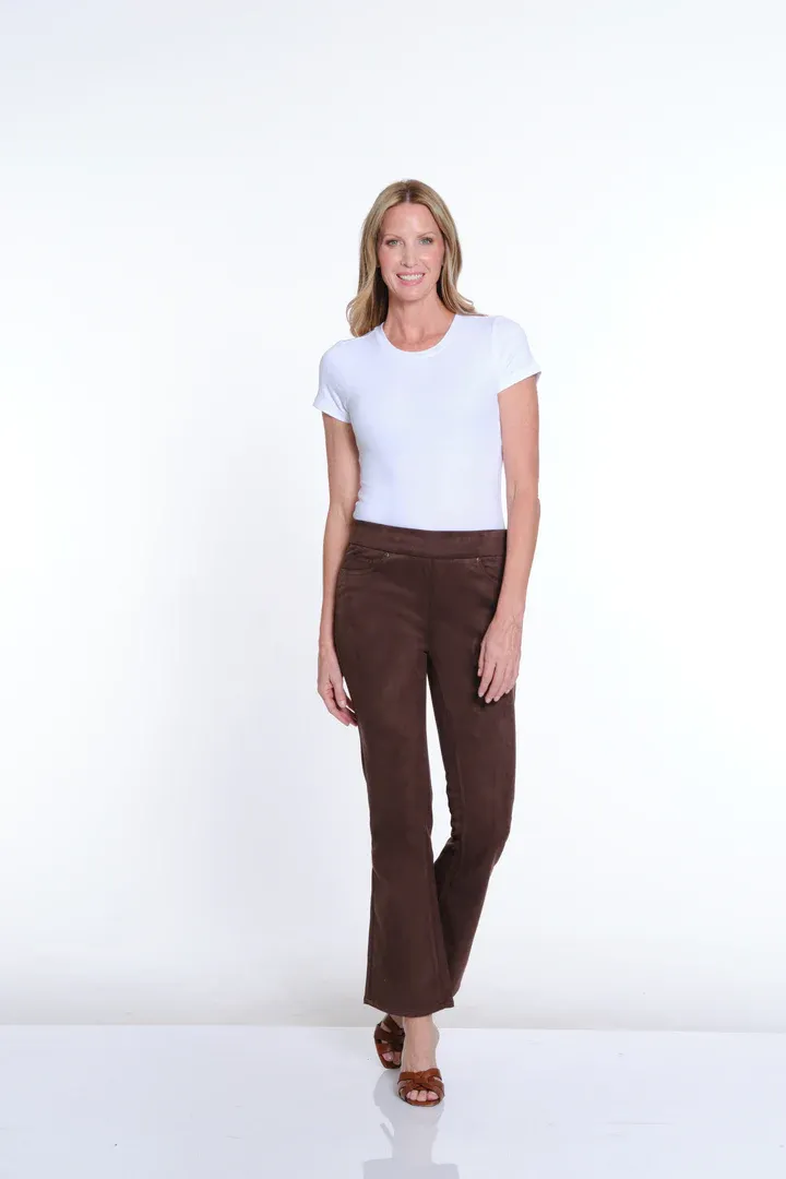 Choc Flare Leg Jean w Pockets