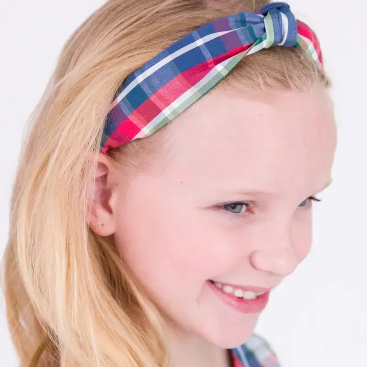 Plaid Knotted Headband