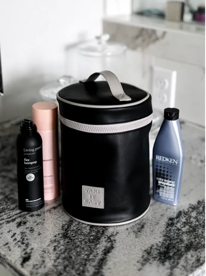 Barrel Organizer Toiletry Bag-Black