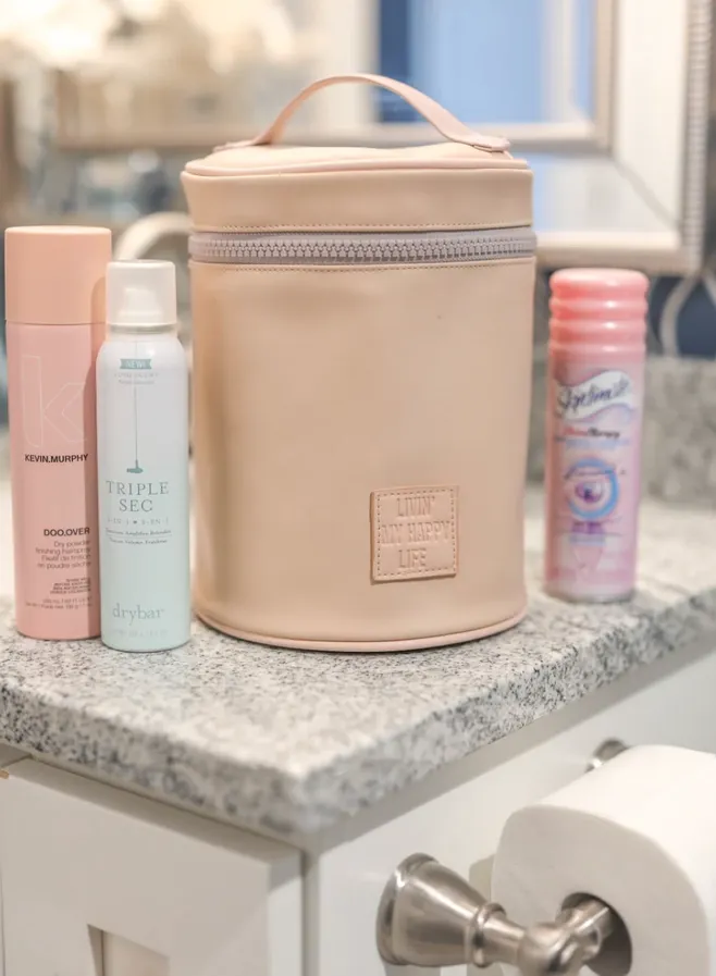 Barrel Organizer Toiletry Bag-Tan
