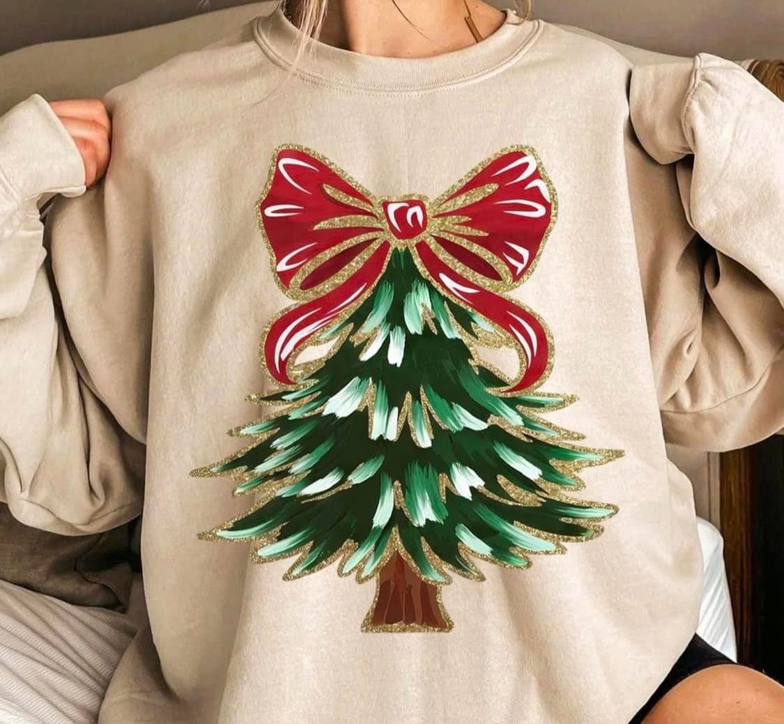 BS Glitter Bow Christmas Tree