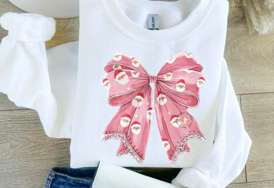 BS Large Pink Christmas Bow