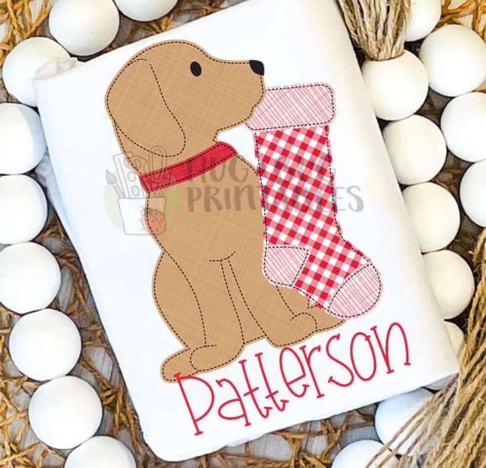 BS Boy Dog/Stocking/Name Design