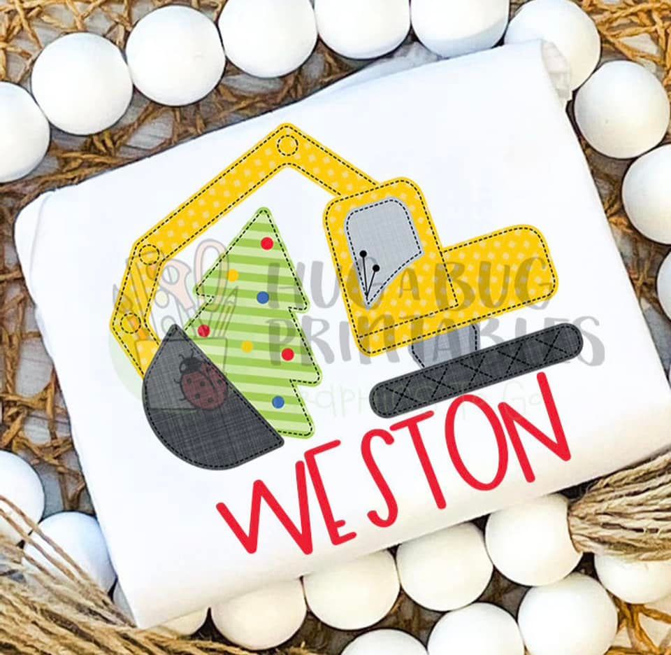 BS Boy Construction Christmas/Name Design
