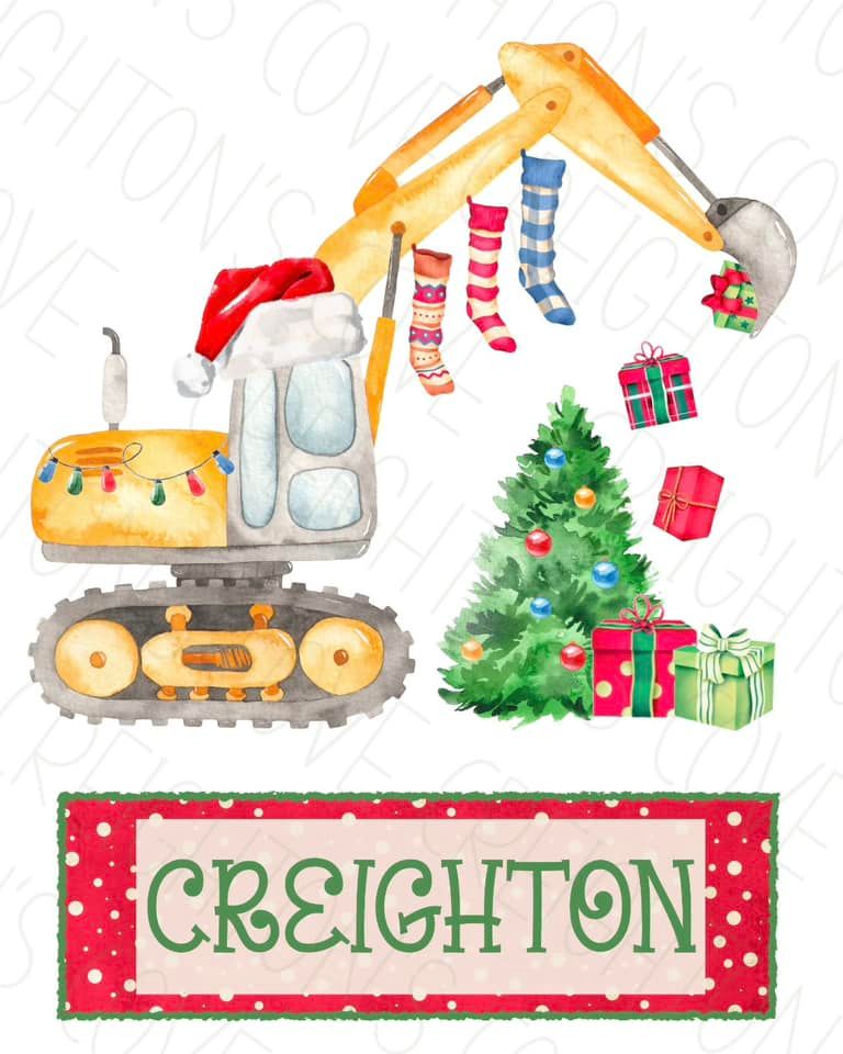 BS Boy Construction/Stocking/Name Design