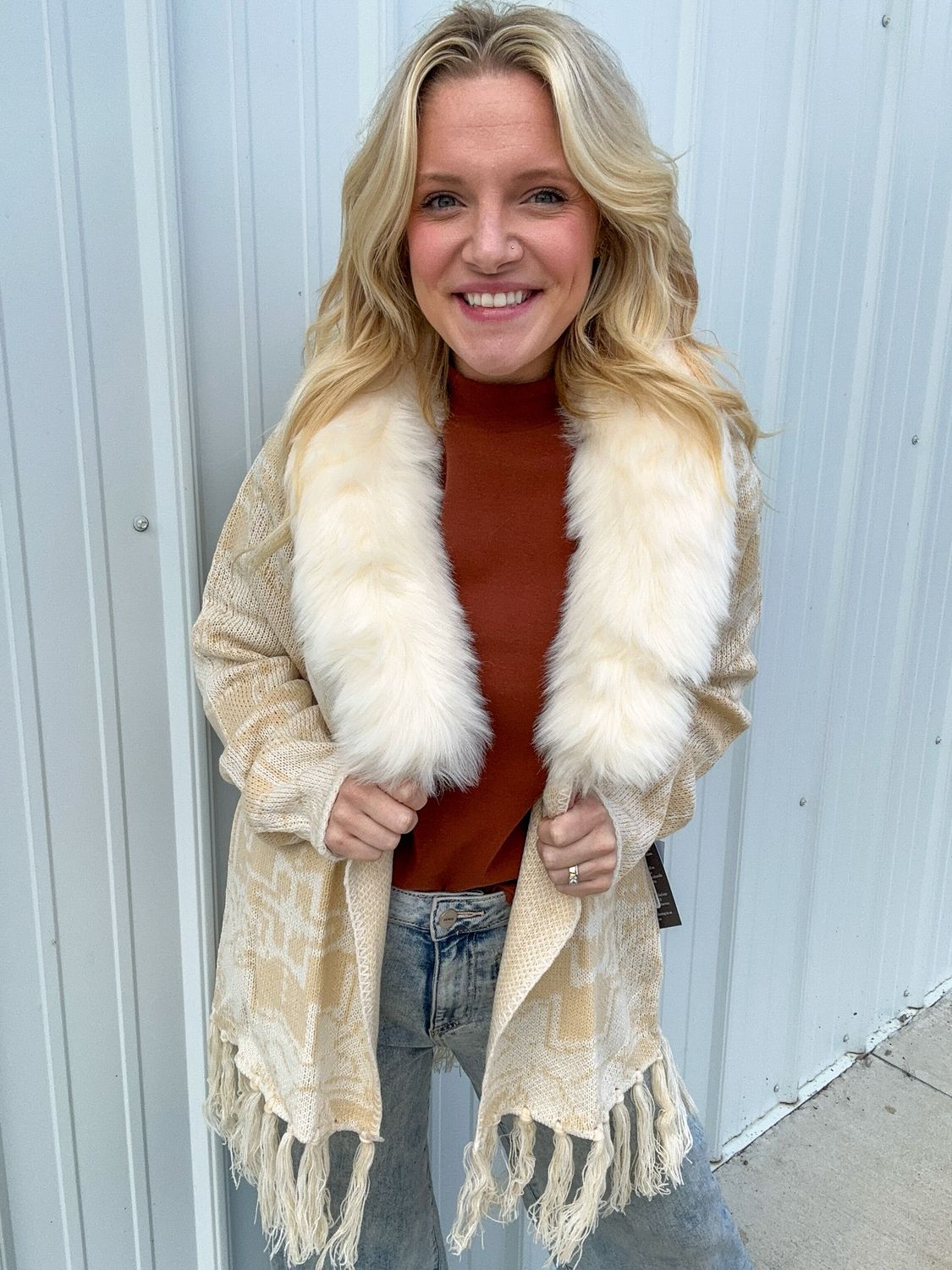 Azted Cardigan Fringe
