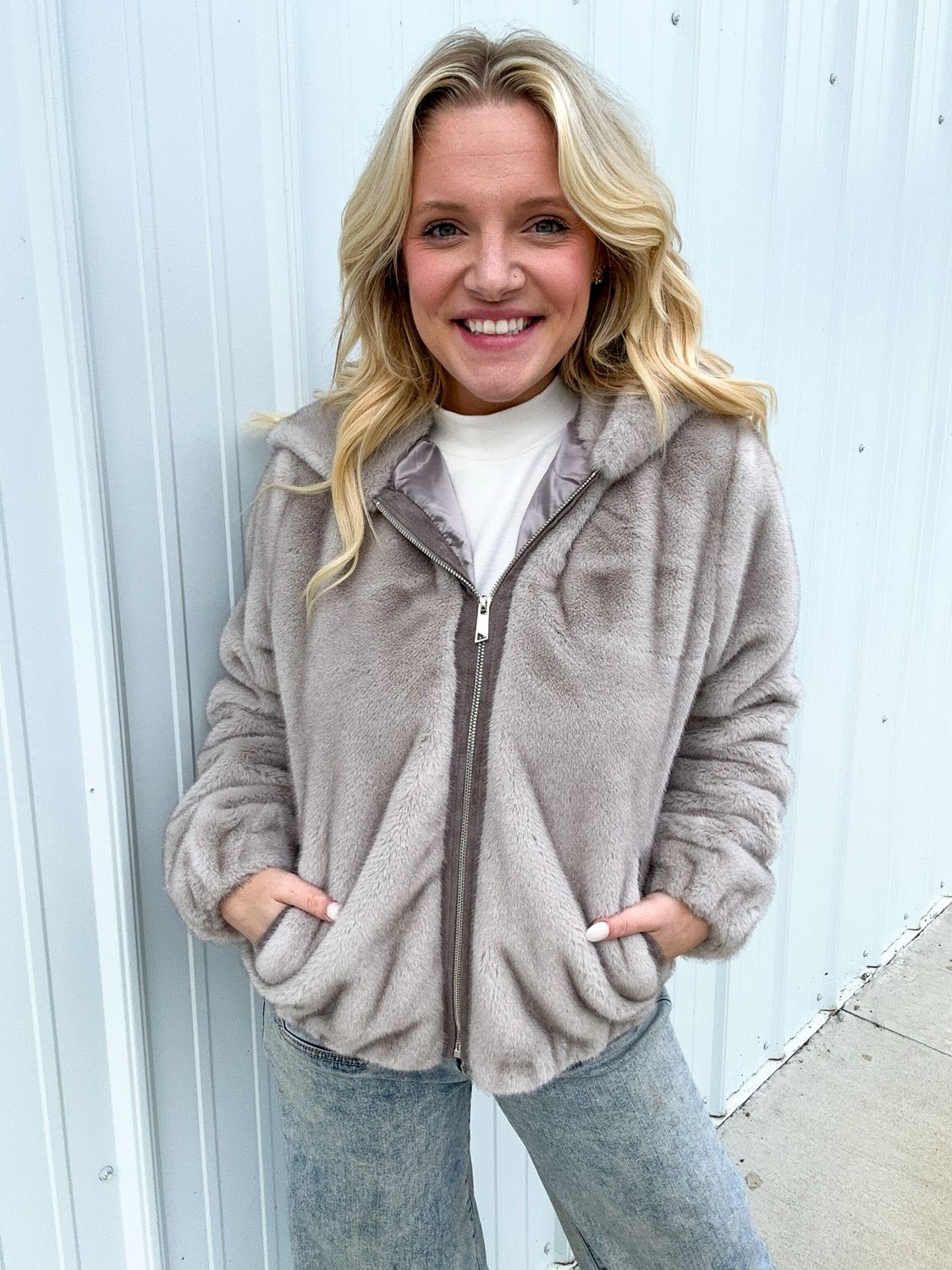 Hooded Fur Jacket