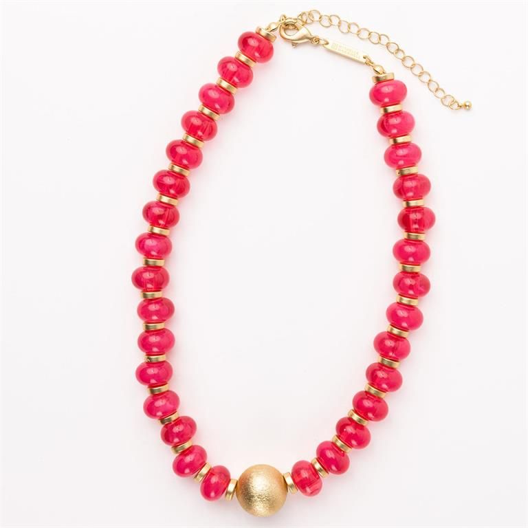 Kylie Hot Pink Necklace