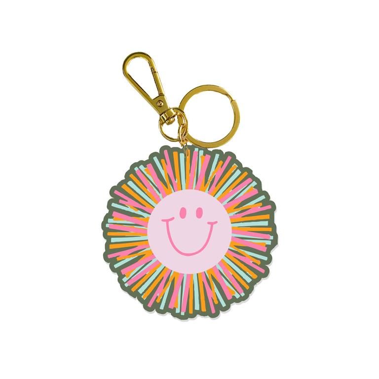 Smiley Face Keychain