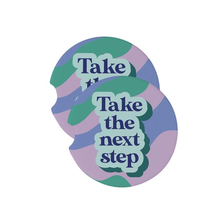 Take The Next Step Car Coaster