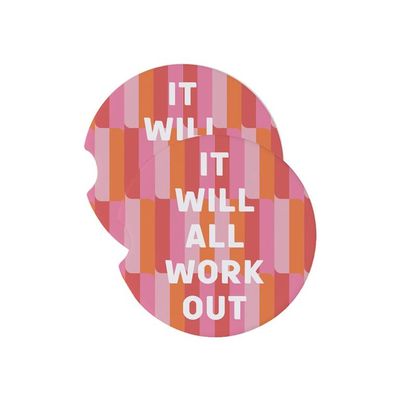 All Work Out Car Coaster
