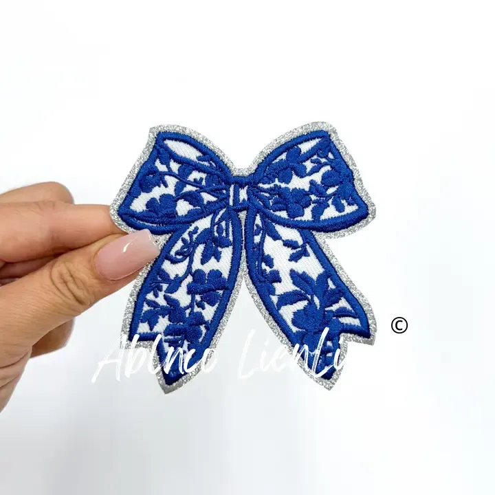 Royal Floral Bow Patch