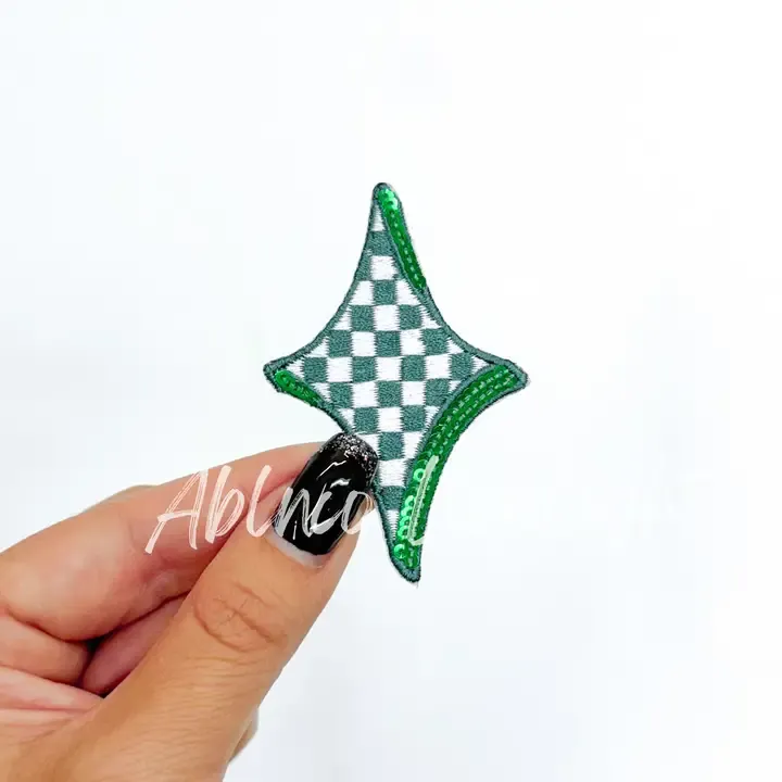 Green Checkered Diamond Stat Patch