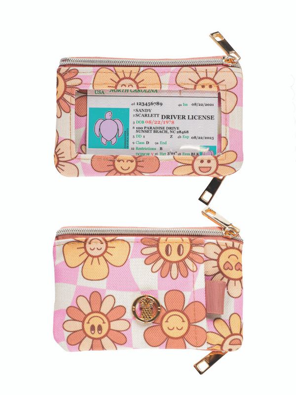 VG Zip Wallet-Groovy Flower