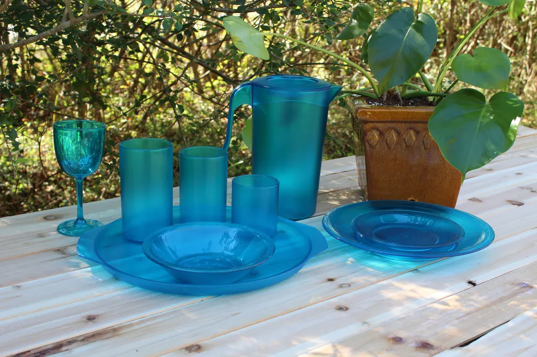 VG Turquoise Wine Glass 4PK