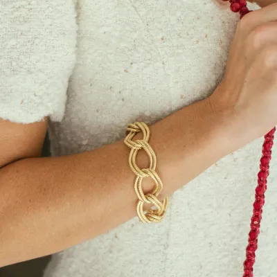 VG Gold Double Link Bracelet
