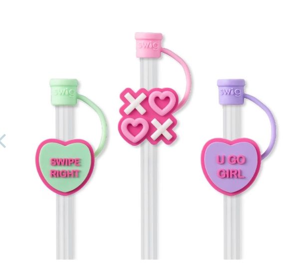 Be Mine Straw Topper Set