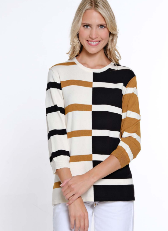 Multi Jewel Nk Sweater Top