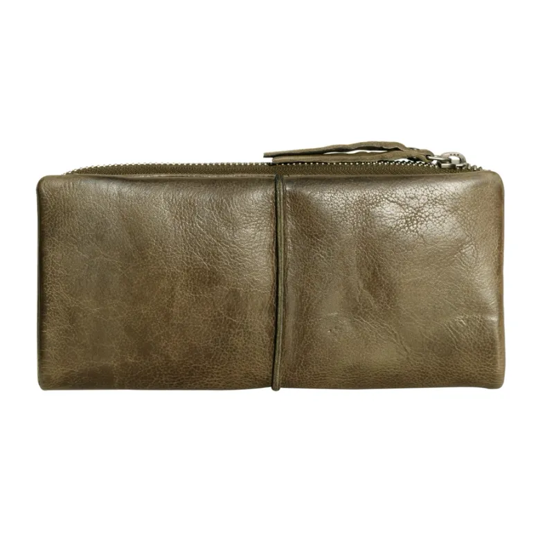 Andi Leather Wallet-Moss