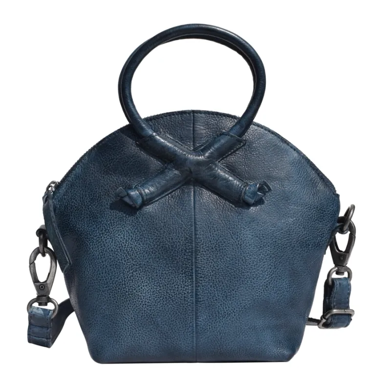 Rhodes Leather Crossbody-Denim