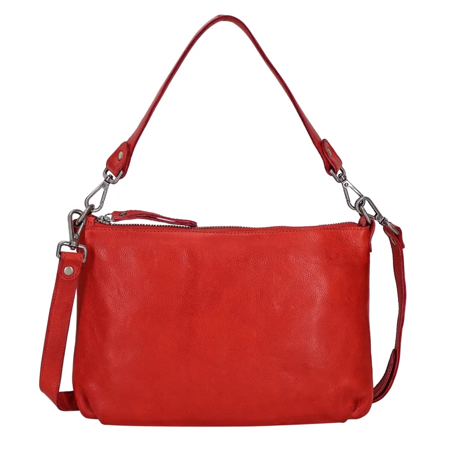 Stevie Leather Crossbody-Red
