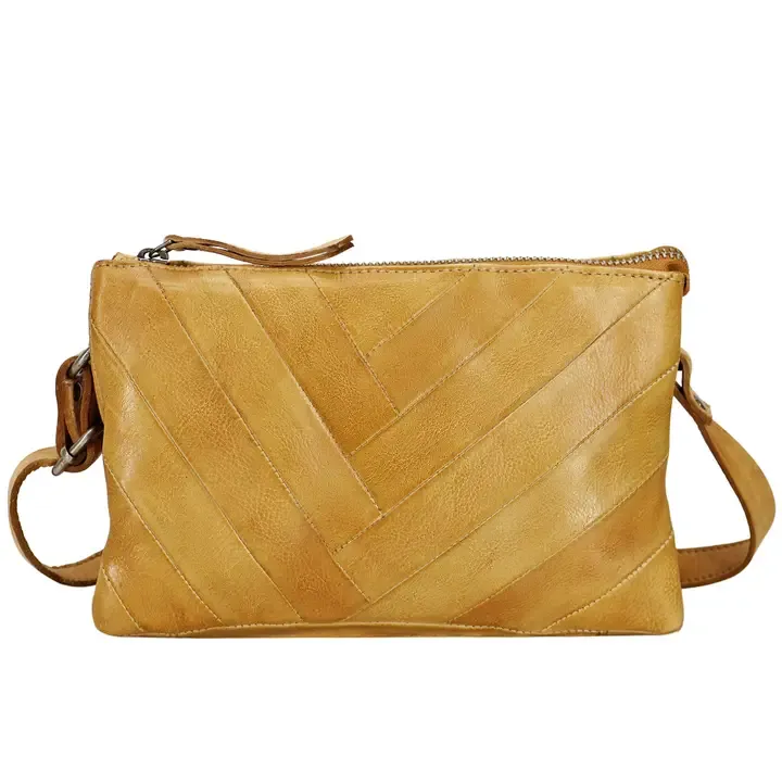 Sunny Leather Crossbody-Camel
