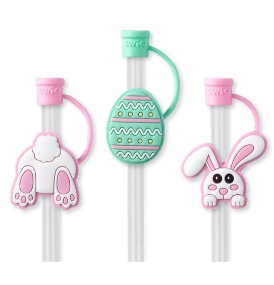 Bunny Trail Straw Topper Set