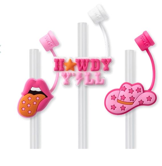 Howdy Ya&#39;ll Straw Topper Set