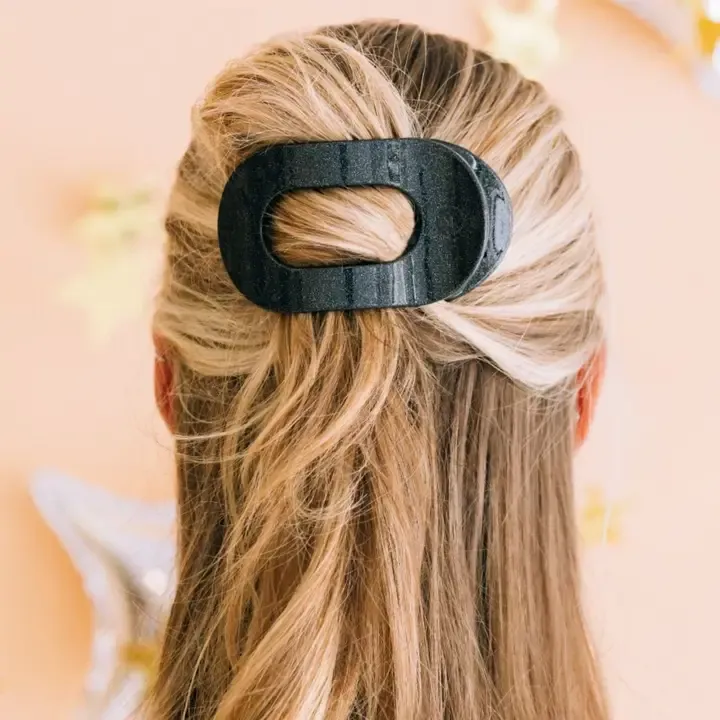 Midnight Magic-Round Flat Hair Clip-Medium