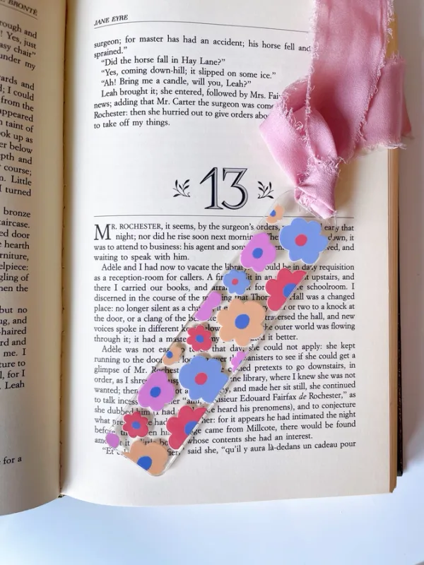 CS Acrylic Bookmarks-Multi Flowers
